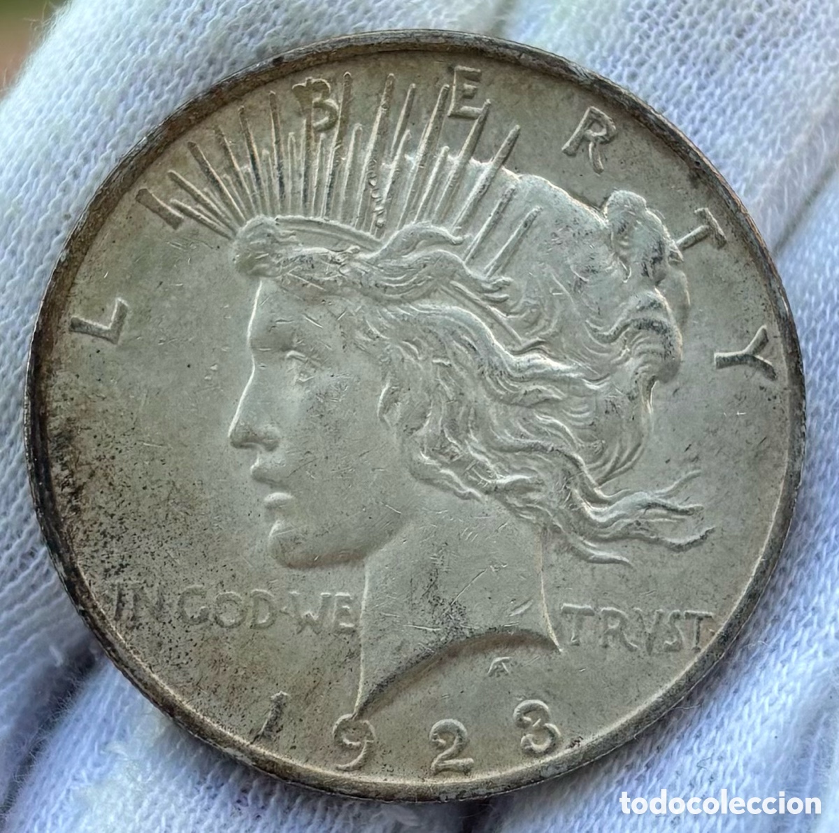 Old Coins of America: Moneda PLATA USA 1 D&oacute;lar 1923 Liberty ESTADOS UNIDOS EEUU