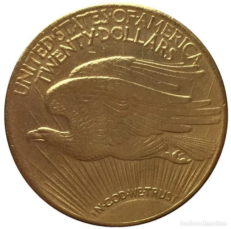 Monedas antiguas de Am&eacute;rica: MONEDA EAGLE ORO REPLICA 1932 (EL DE LA IMAGEN) - Foto 2