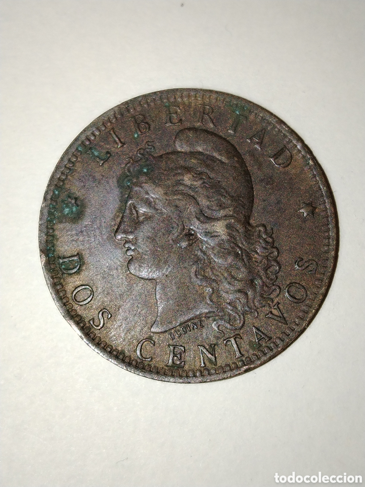 Monedas antiguas de Am&eacute;rica: 1 centavo. Argentina. 1891. Bronce