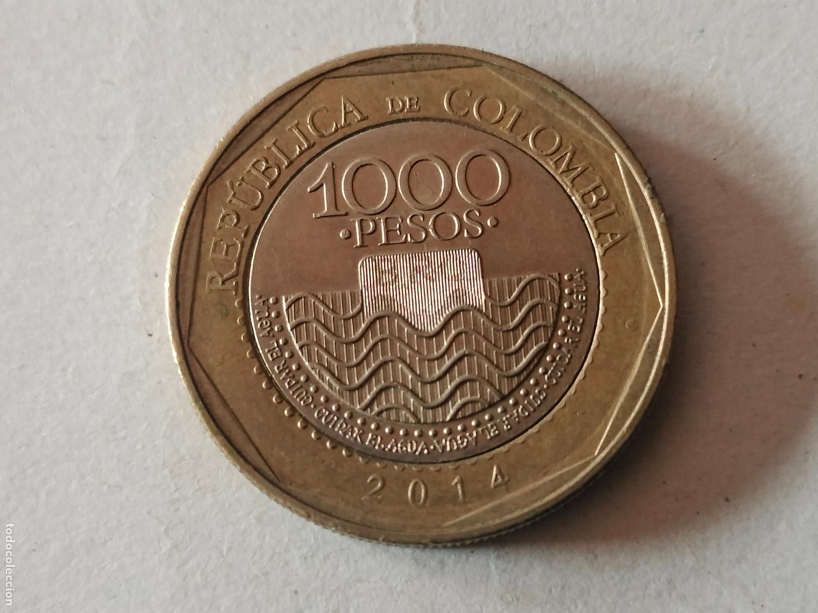 Monnaies anciennes d'Am&eacute;rique: MONEDA COLOMBIA 1000 PESOS 2014 BUEN ESTADO VER FOTOS