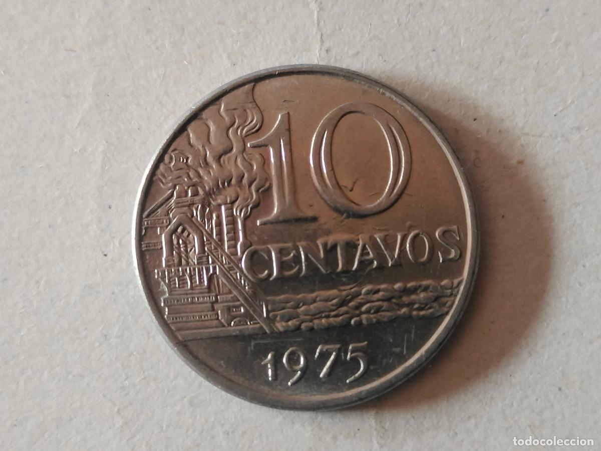 Monnaies anciennes d'Am&eacute;rique: MONEDA DE BRASIL 10 CENTAVOS 1975 BUEN ESTADO VER FOTOS