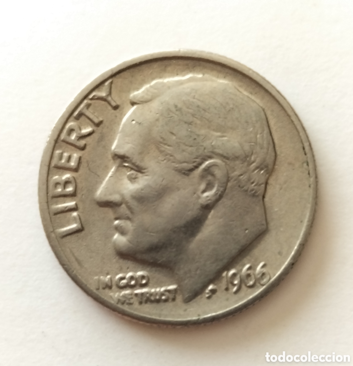 Monnaies anciennes d'Am&eacute;rique: Moneda 1 dime 1966 EEUU