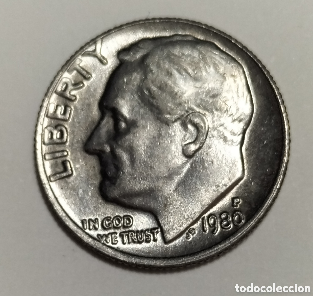 Monnaies anciennes d'Am&eacute;rique: Moneda 1 dime 1980P EEUU