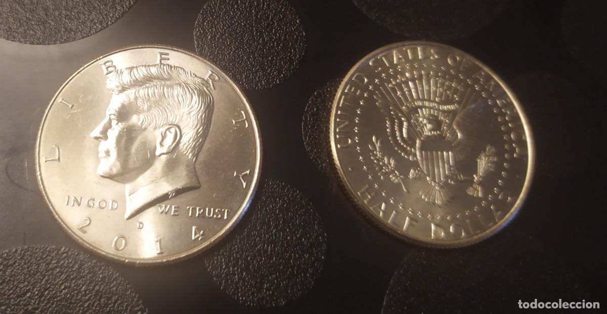 Old Coins of America: EE. UU-ESTADOS UNIDOS DE AM&Eacute;RICA. 1/2 D&Oacute;LAR KENNEDY 2014.SC.UNC.