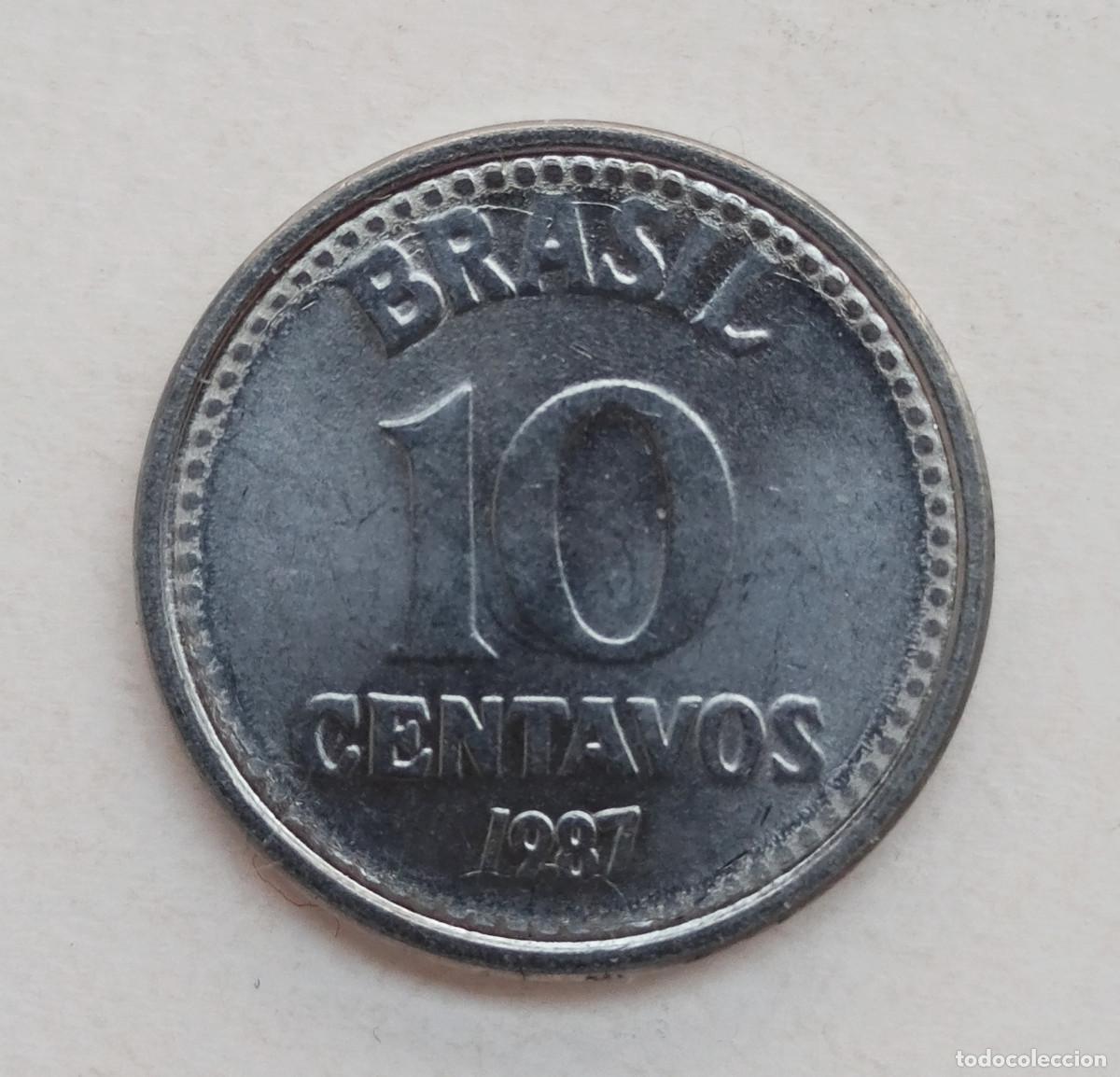 Monedas antiguas de Am&eacute;rica: MONEDA DE 10 CENTAVOS - BRASIL - 1987 - Foto 1