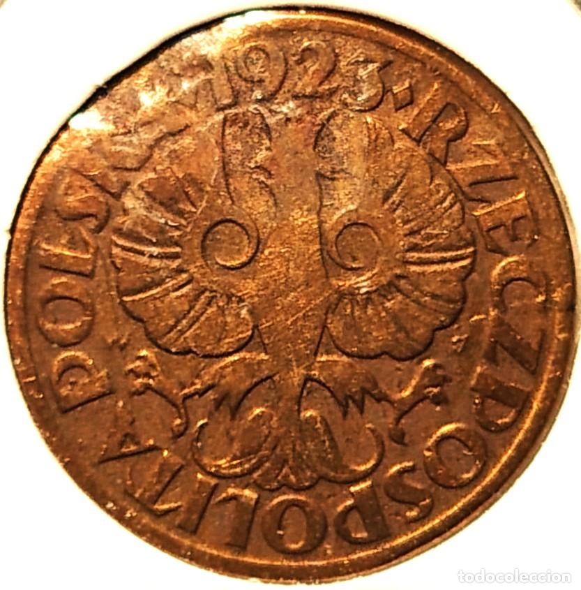 Alte M&uuml;nzen aus Amerika: POLONIA (1919-1939) - 5 GROSZY 1923 - SEGUNDA REPUBLICA - C - 3 GR. BRONCE - DIAMETRO 20 mm - Y#10