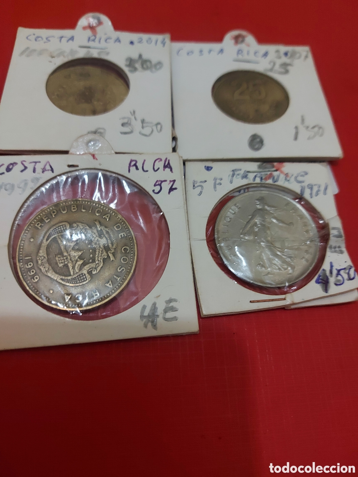 Monnaies anciennes d'Am&eacute;rique: 3 monedas de CostaRics