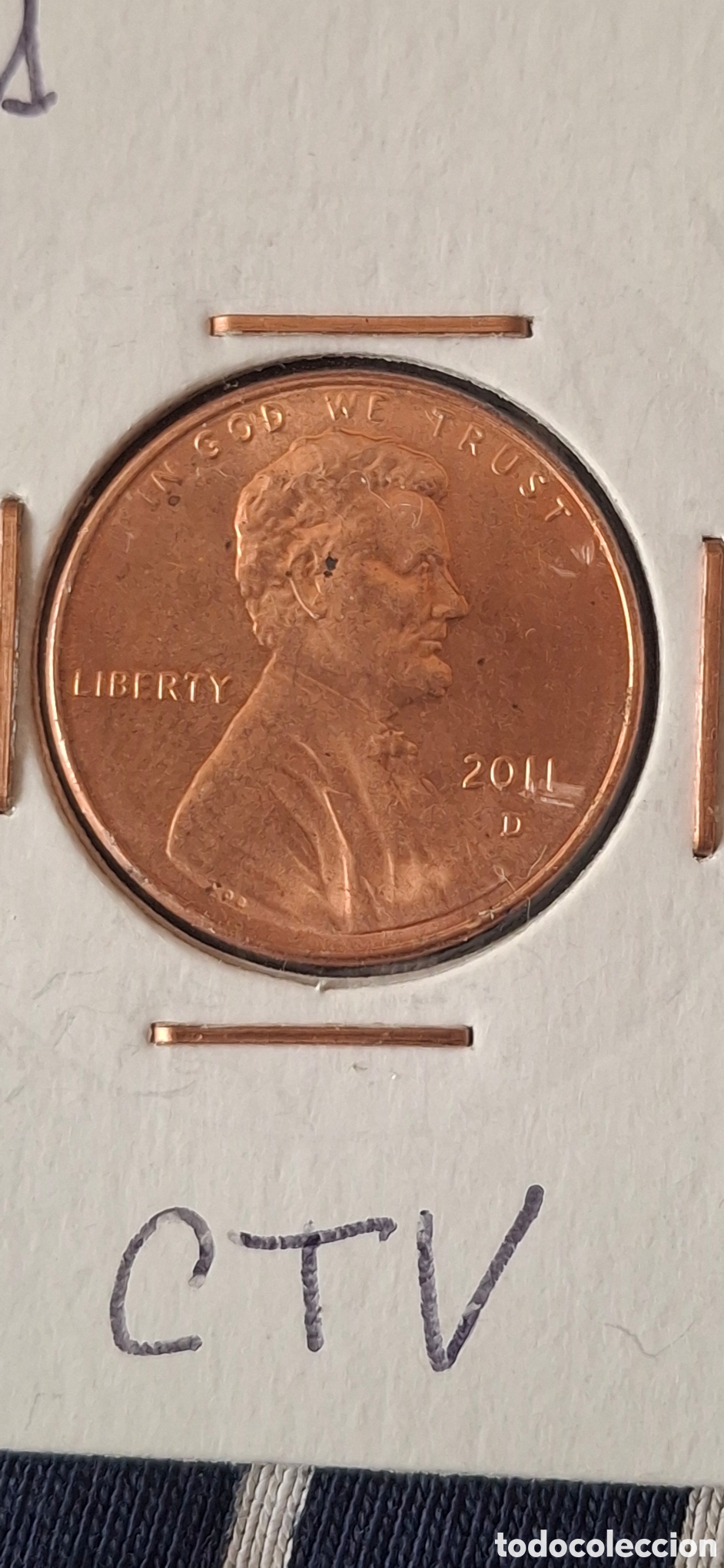 Monete antiche di America: 2011 D One Cent Usa Estados Unidos 1 centavo