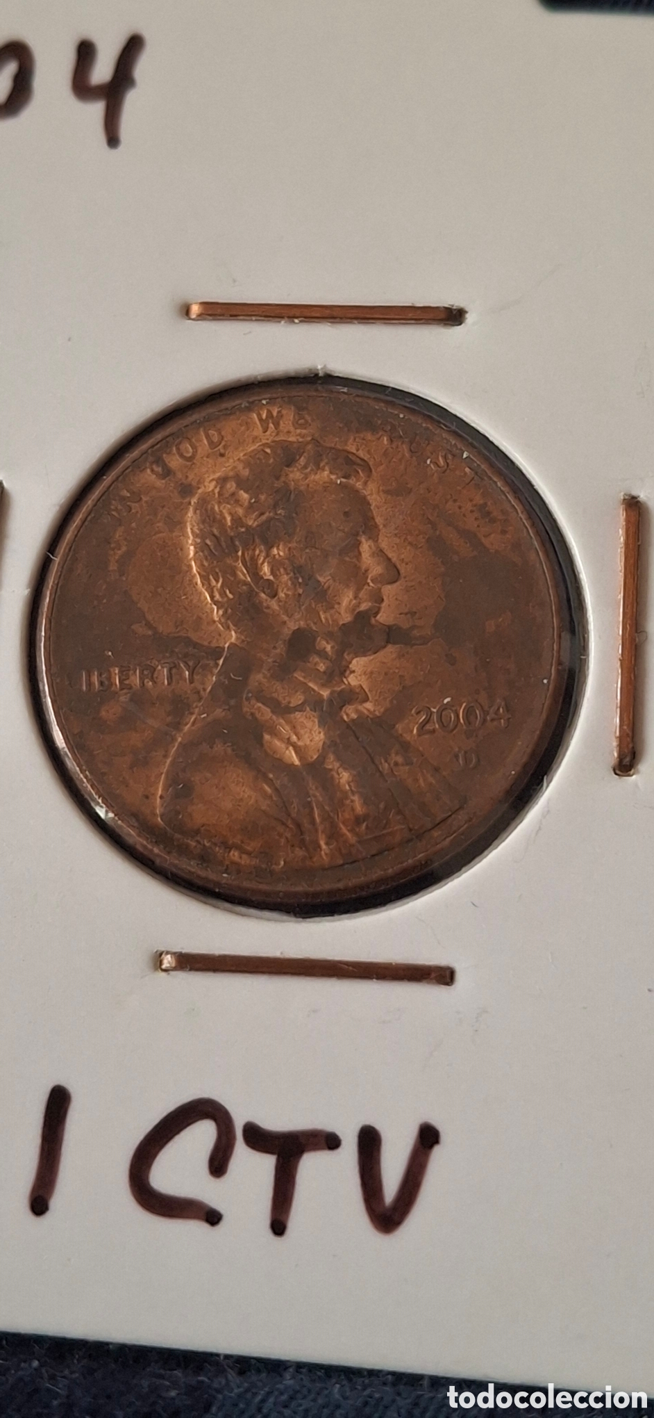 Moedas antigas da Am&eacute;rica: 2004 D One Cent Usa Estados Unidos 1 centavo