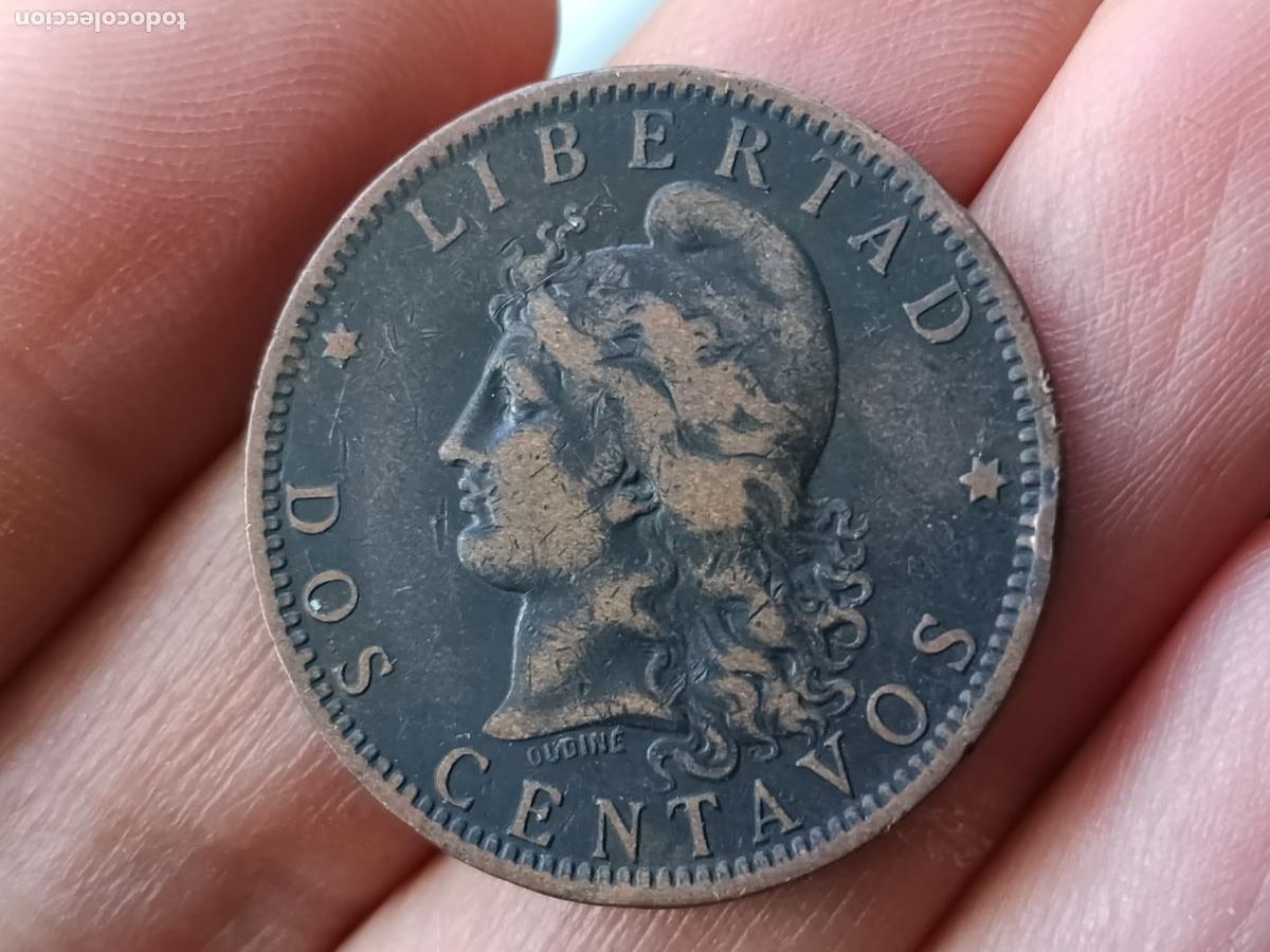 Monedas antiguas de Am&eacute;rica: Argentina 2 centavos 1885 - Foto 1