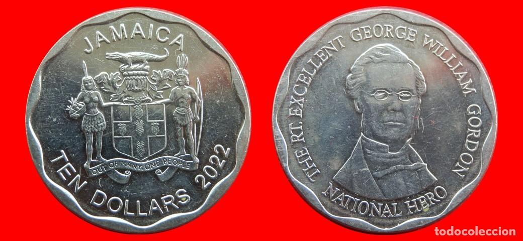 Monedas antiguas de Am&eacute;rica: 10 DOLARES 2022 JAMAICA-139713