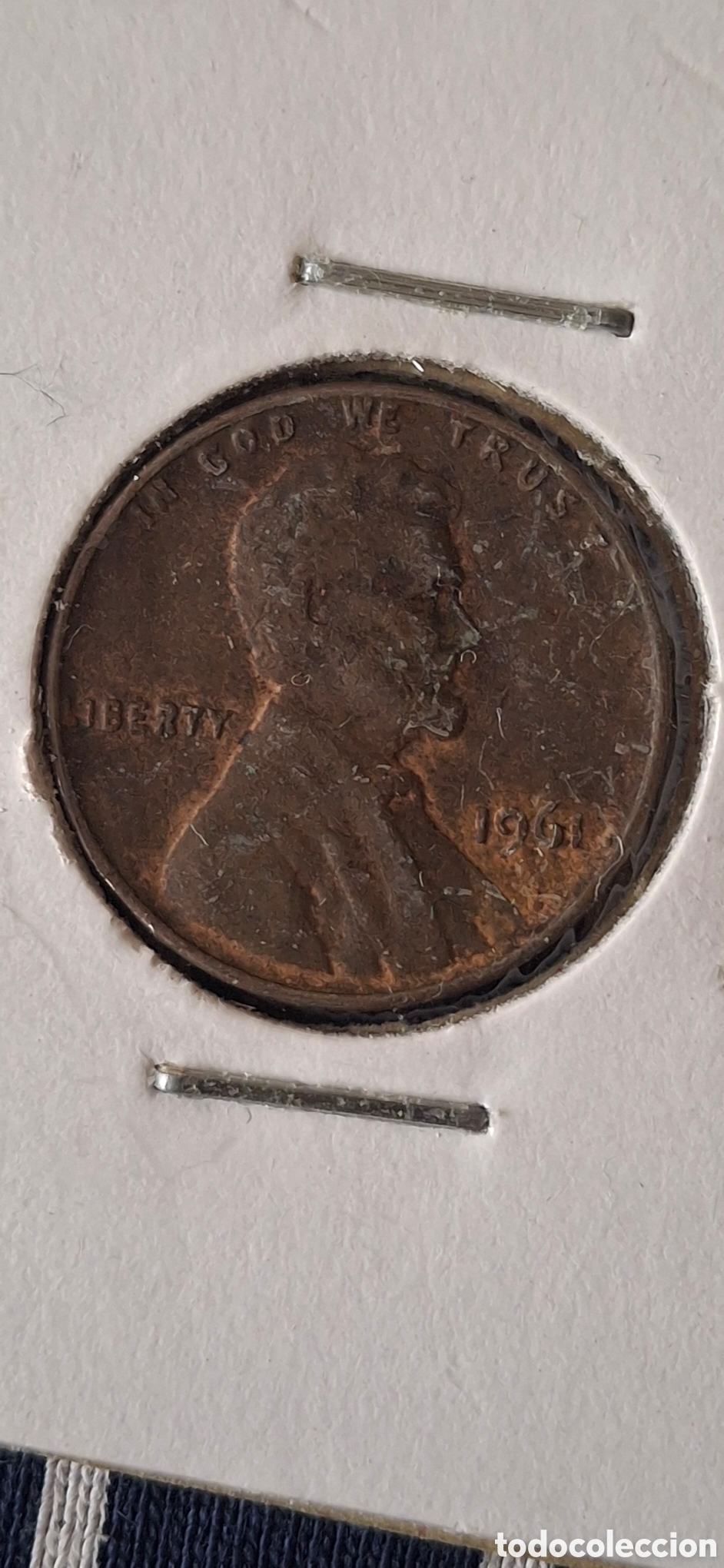 Monedas antiguas de Am&eacute;rica: 1961 One Cent Usa Estados Unidos 1 centavo