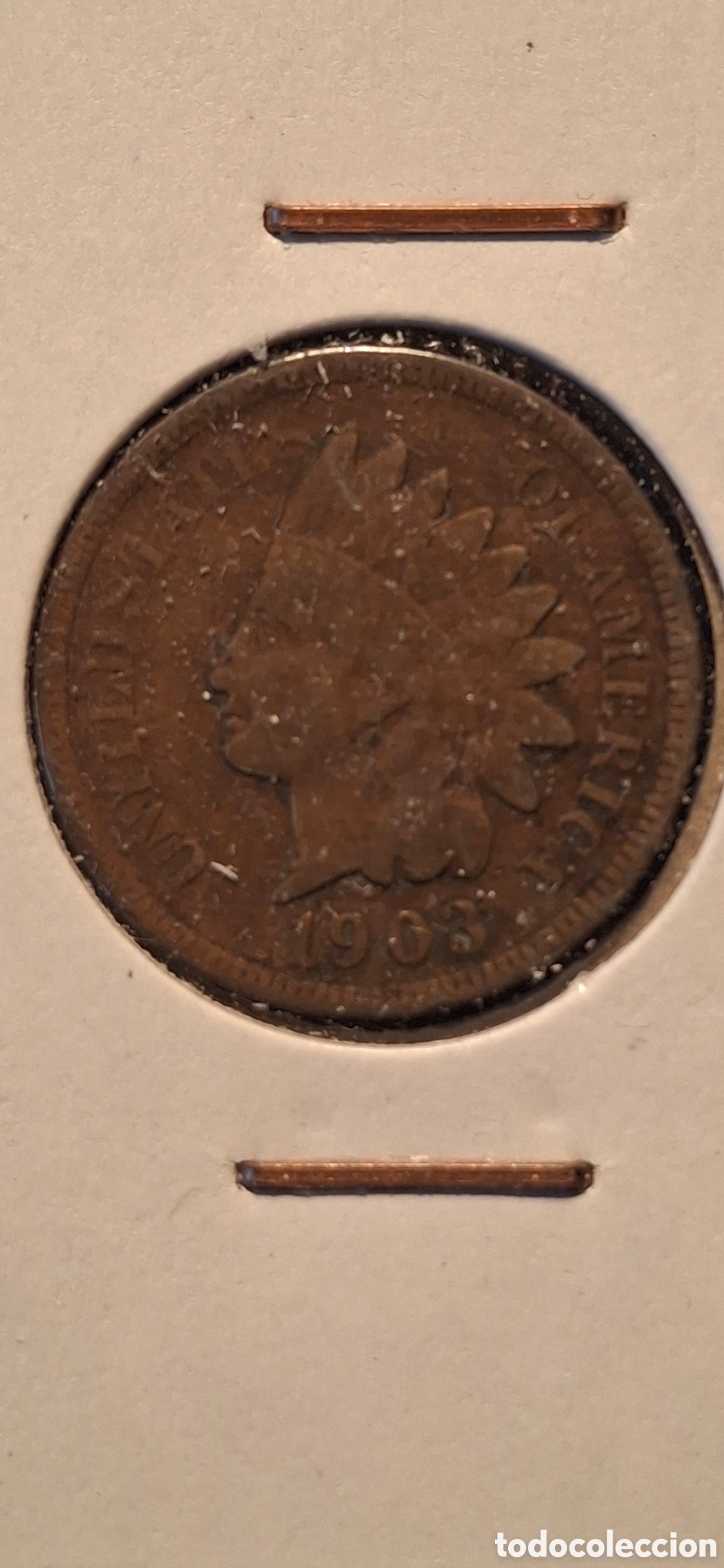 Monedas antiguas de Am&eacute;rica: 1903 One Cent Usa Estados Unidos 1 centavo