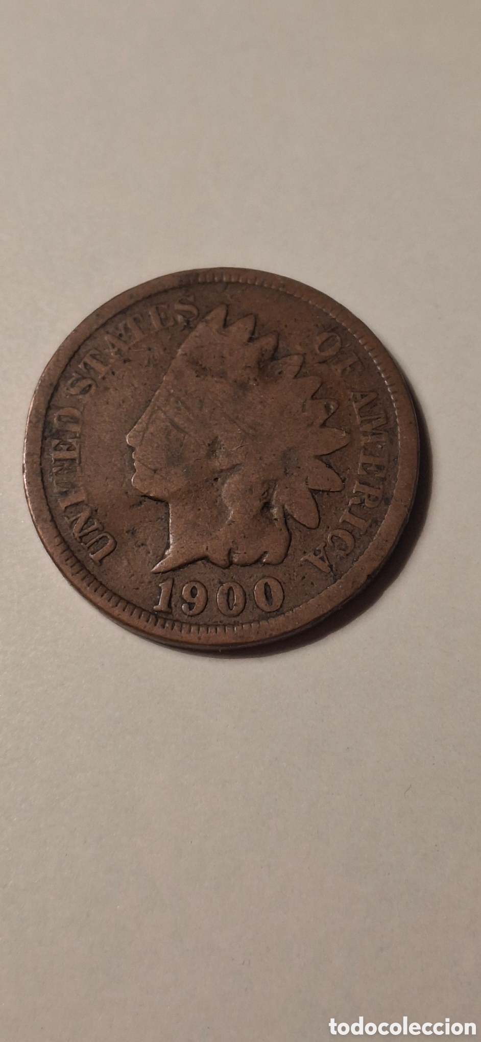 Monedas antiguas de Am&eacute;rica: 1900 One Cent Usa Estados Unidos 1 centavo