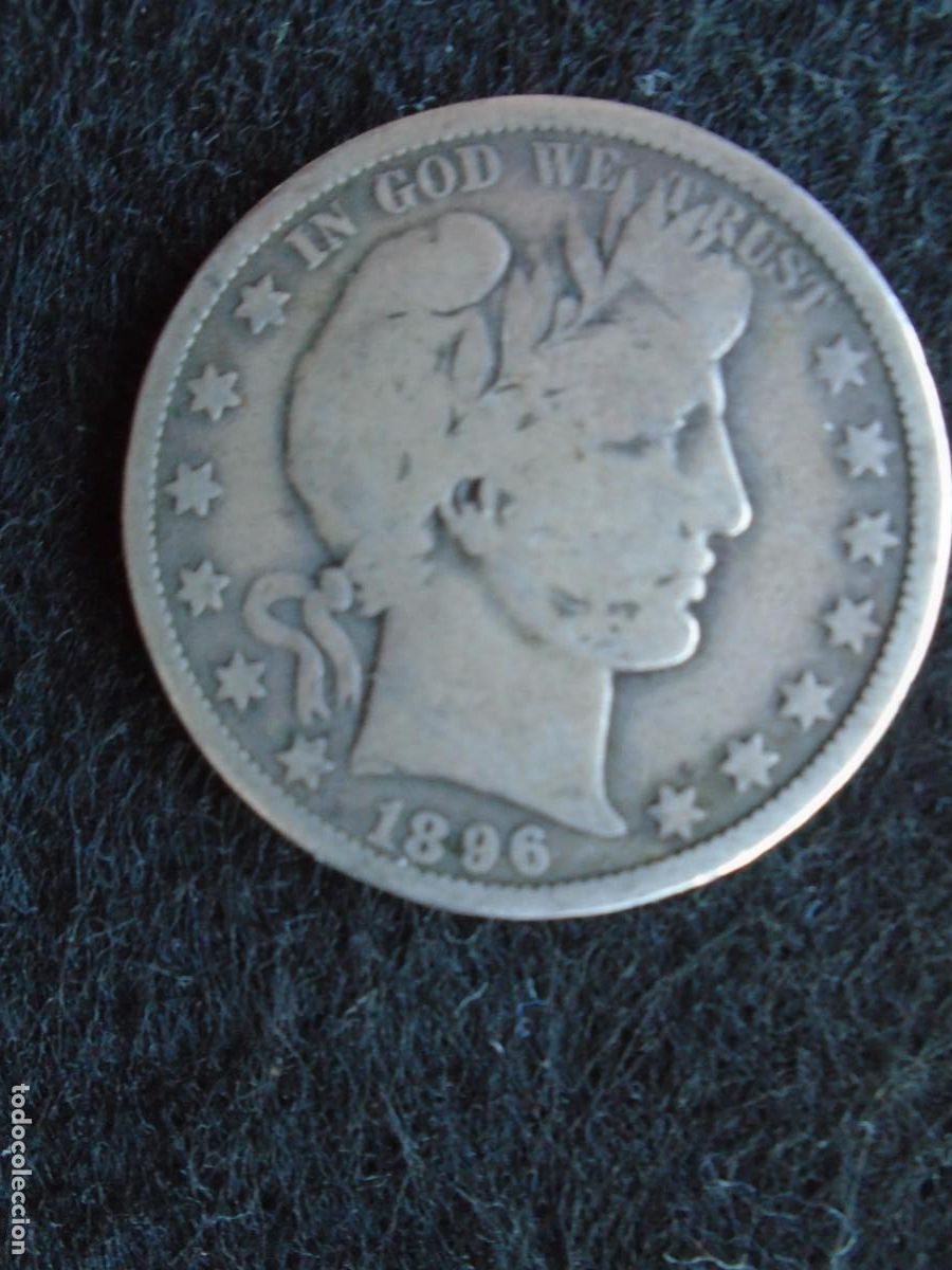 Old Coins of America: (MO-260134)MONEDA DE PLATA DE 1/4 DE DOLAR ESTADOS UNIDOS A&Ntilde;O 1896