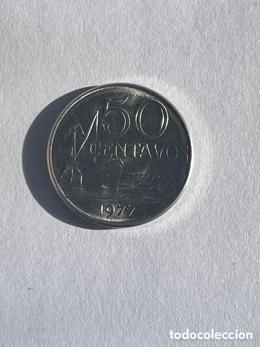 Monedas antiguas de Am&eacute;rica: 50 centavos Brasil 1977 - Foto 4