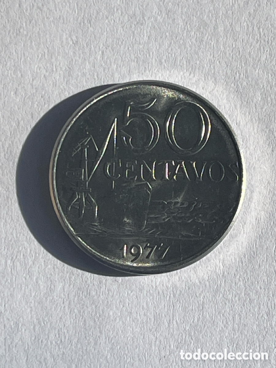 Old Coins of America: 50 centavos Brasil 1977