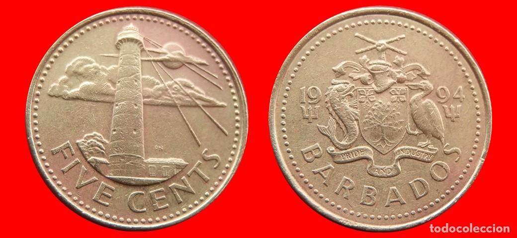 Monedas antiguas de Am&eacute;rica: 5 CENTAVOS 1994 BARBADOS-139755