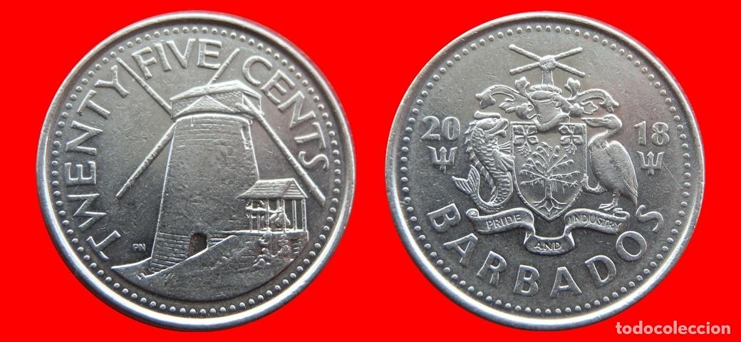 Monedas antiguas de Am&eacute;rica: 25 CENTAVOS 2018 BARBADOS-139761