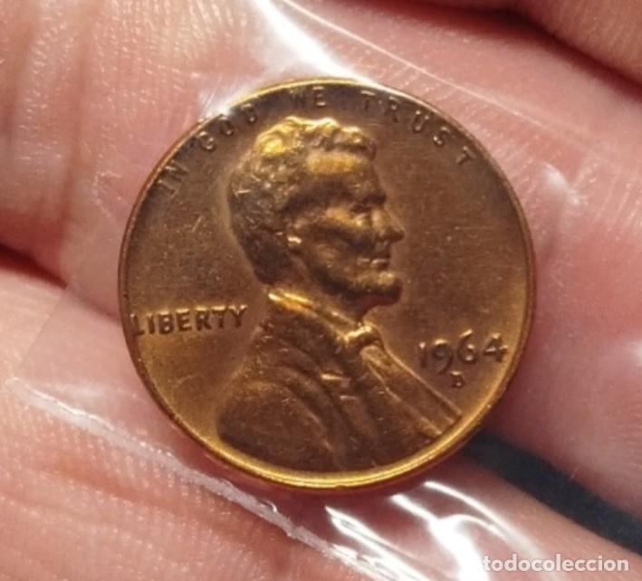 Monedas antiguas de Am&eacute;rica: EEUU 1 centavo 1964....... - Foto 2