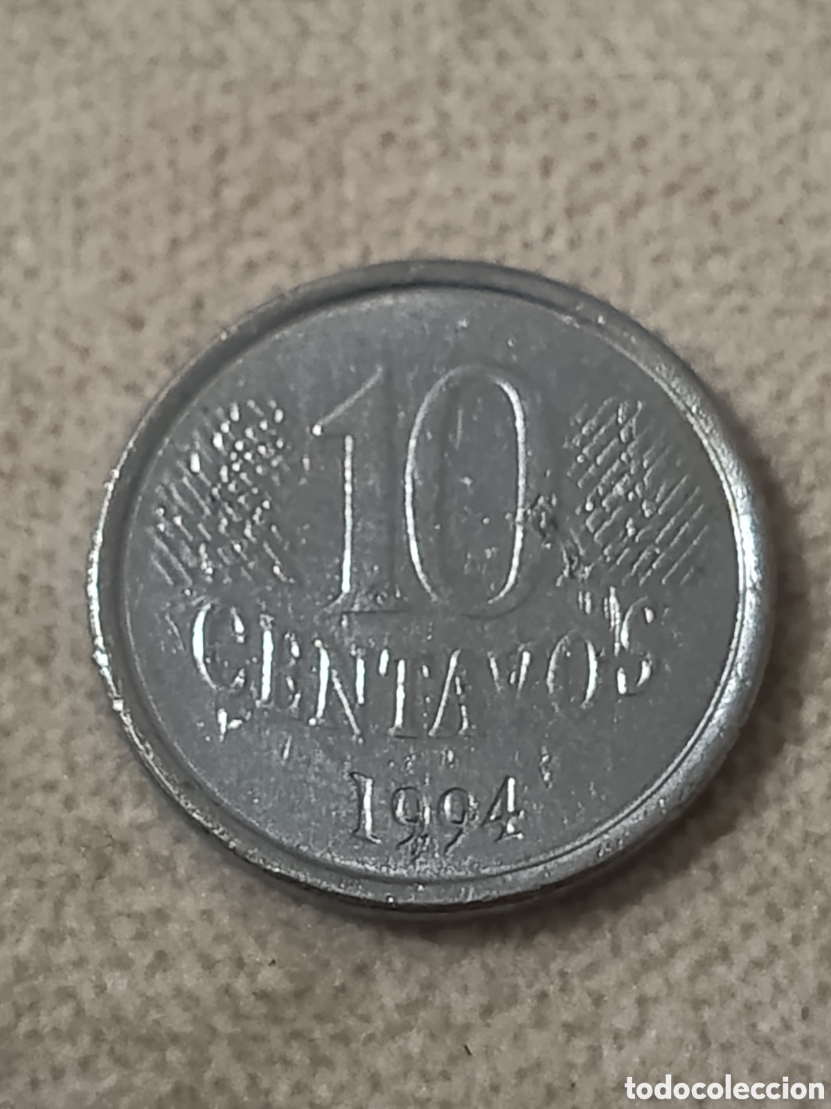 Monedas antiguas de Am&eacute;rica: Moneda 10 Centavos Brasil 1994 - Foto 2