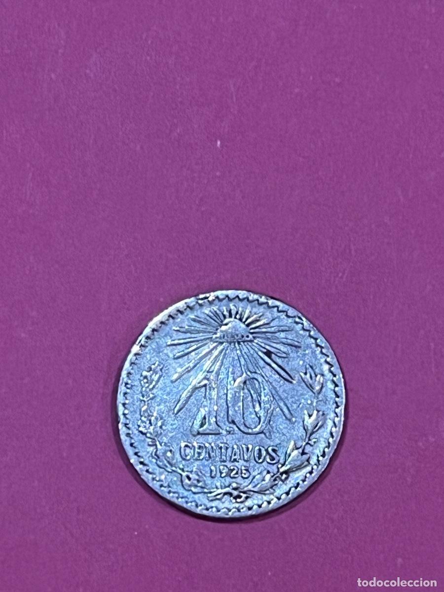 Monedas antiguas de Am&eacute;rica: Mexico 10 Centavos 1925 Plata moneda - Foto 2