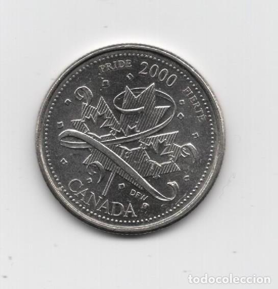 Monedas antiguas de Am&eacute;rica: CANADA 25 CENTS A&Ntilde;O 2000 - Foto 1