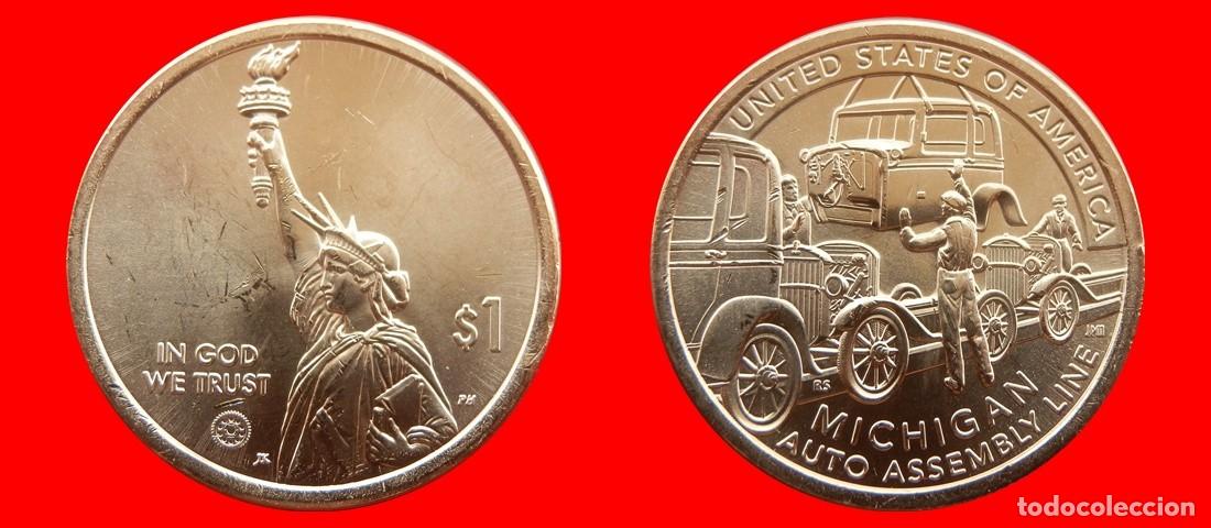 Monedas antiguas de Am&eacute;rica: 1 DOLAR 2025-D MICHIGAN SIN CIRCULAR USA-7849SC