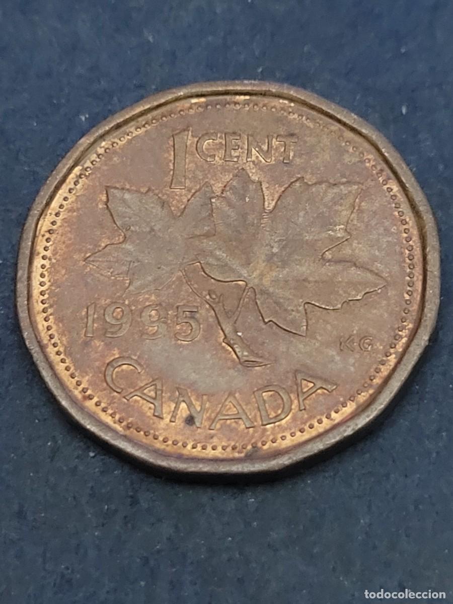 Monedas antiguas de Am&eacute;rica: Moneda 1 centavo 1995 Canad&aacute; - Foto 2