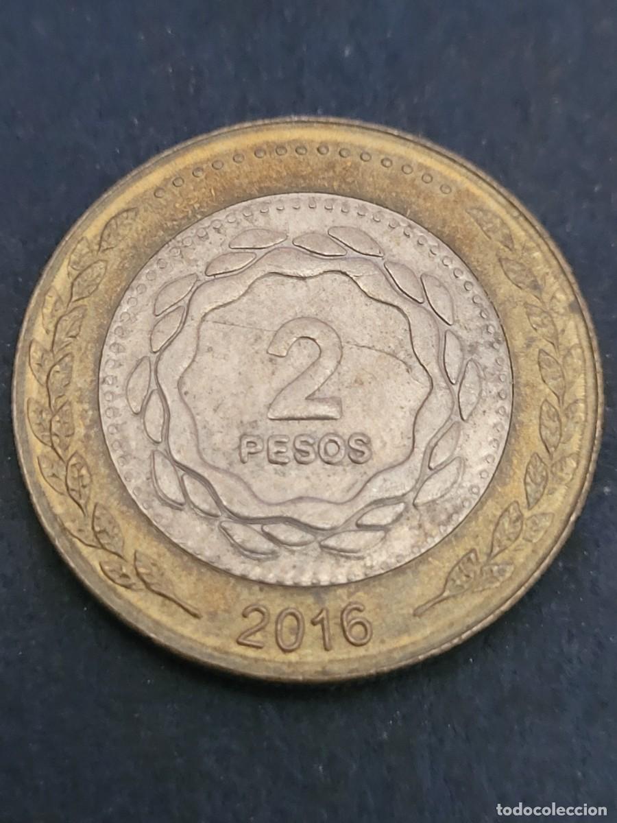 Monedas antiguas de Am&eacute;rica: Moneda 2 pesos 2016 Argentina - Foto 2