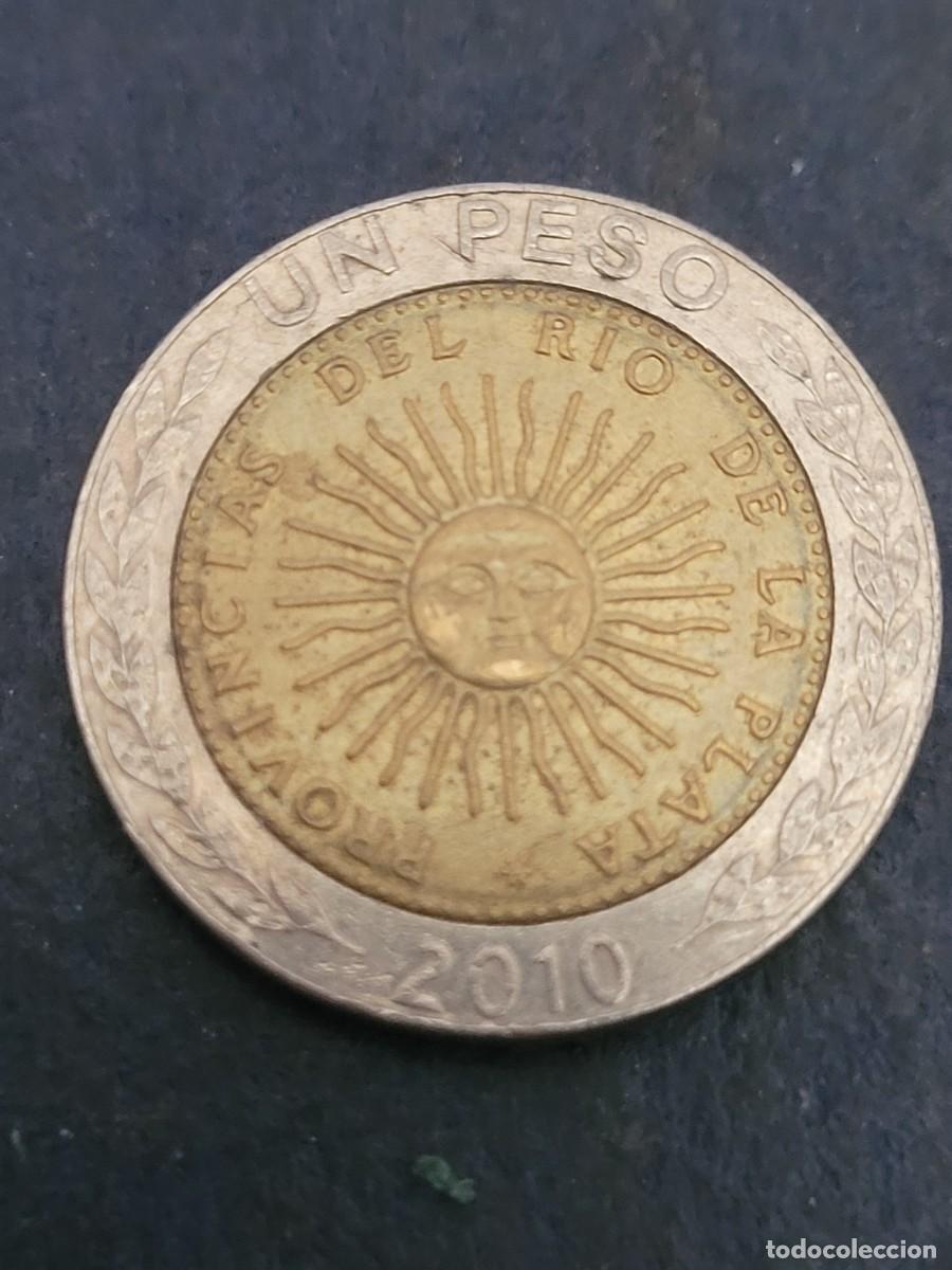 Monedas antiguas de Am&eacute;rica: Moneda 1 peso 2010 Argentina - Foto 2