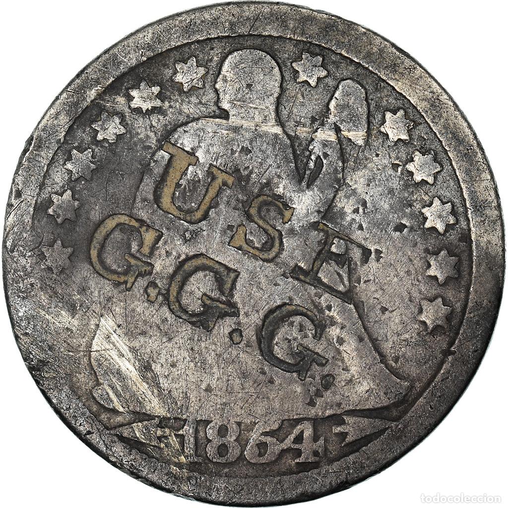Old Coins of America: [#841651] Moneda, Estados Unidos, Seated Liberty Dime, Dime, 1854, U.S. Mint
