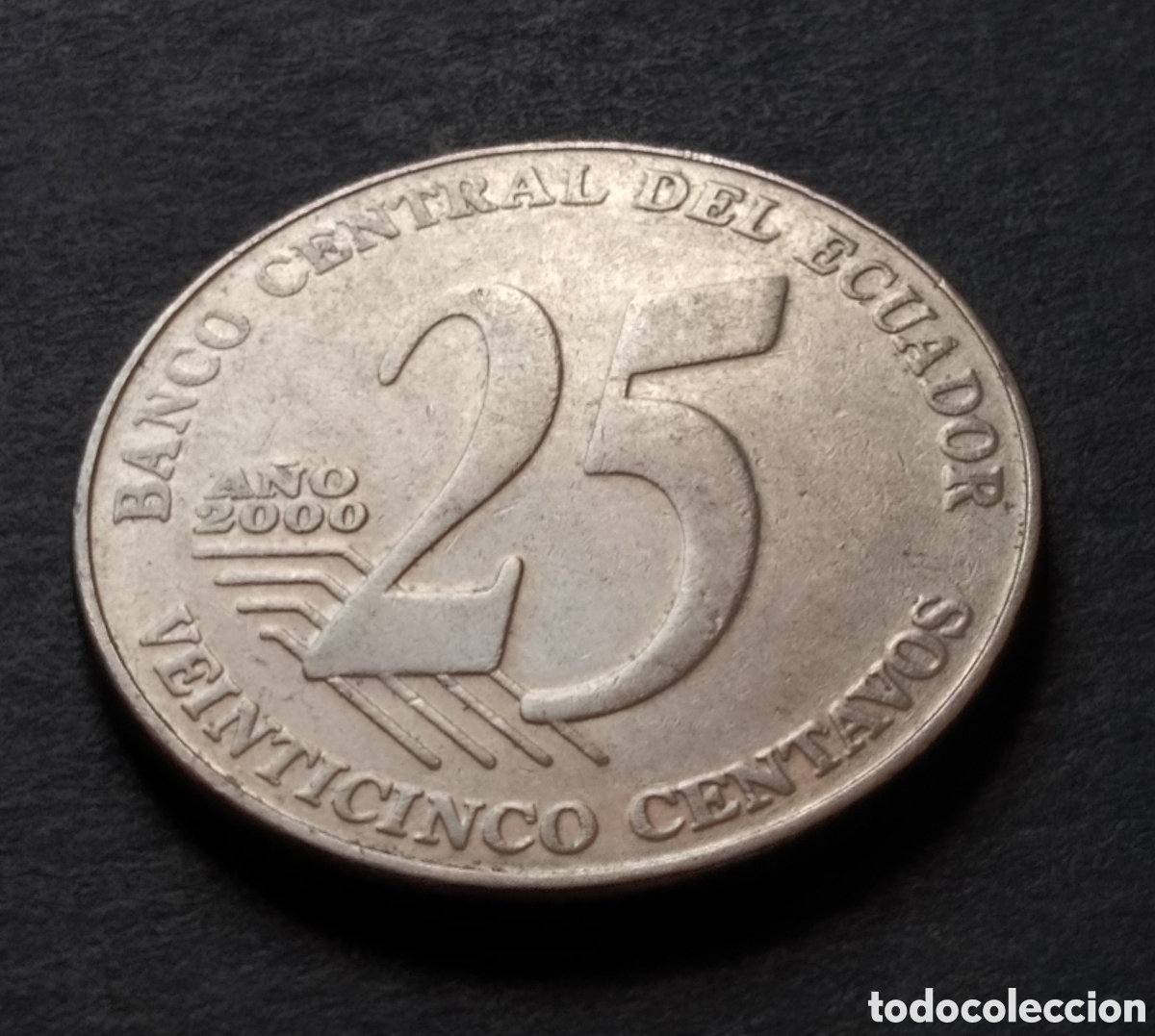 Monedas antiguas de Am&eacute;rica: MONEDA - ECUADOR 25 CENTAVOS 2000 - Foto 3