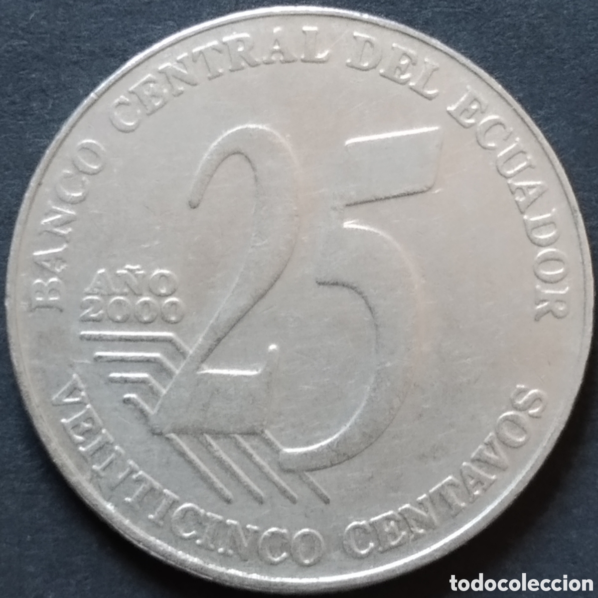 Monedas antiguas de Am&eacute;rica: MONEDA - ECUADOR 25 CENTAVOS 2000 - Foto 1