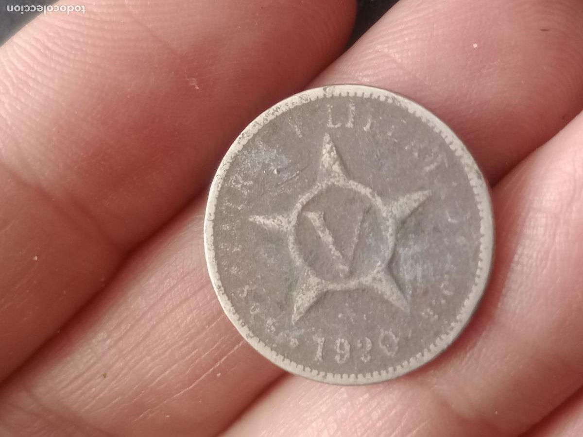 Monedas antiguas de Am&eacute;rica: CUBA 5 CENTAVOS 1920 - Foto 2