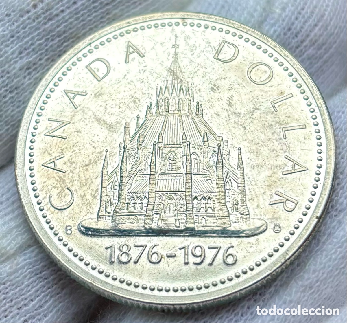 Monedas antiguas de Am&eacute;rica: Moneda PLATA CANADA 1 D&oacute;lar 1976 - Foto 1