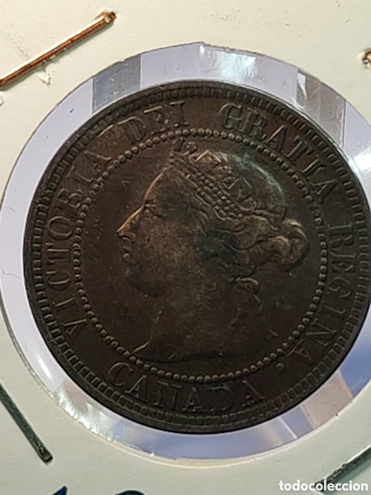 Monedas antiguas de Am&eacute;rica: One cent. 1888. Canada. Cobre. - Foto 3