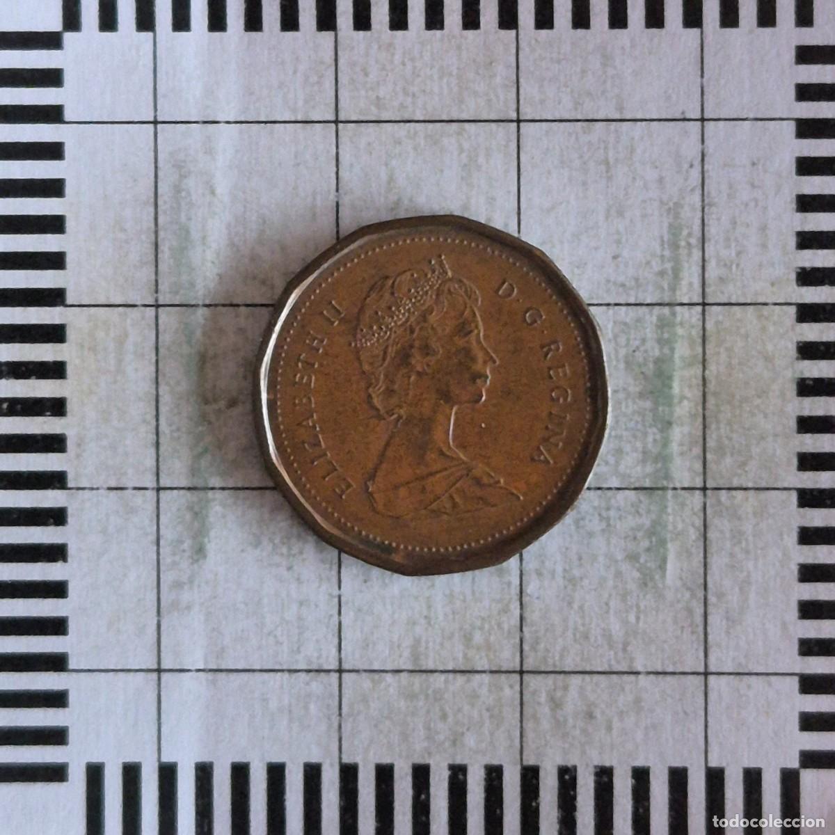 Monedas antiguas de Am&eacute;rica: 1 CENT, CANADA. ISABEL II, 1987. (KM#132). - Foto 1