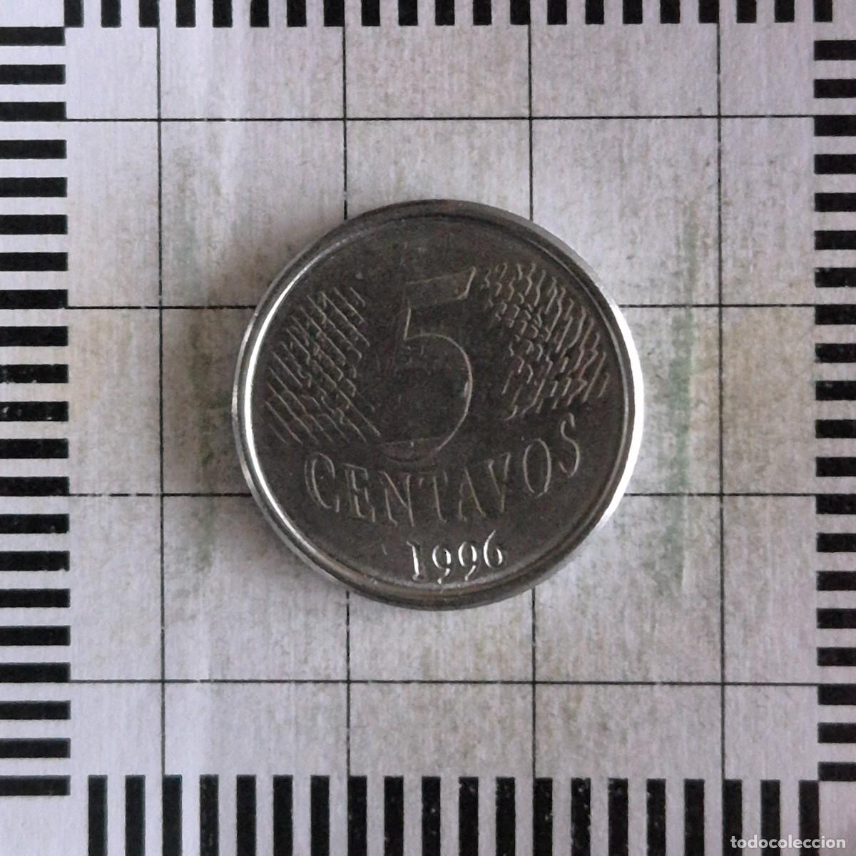 Monedas antiguas de Am&eacute;rica: 5 CENTAVOS, BRASIL. 1996. (KM#632). - Foto 1