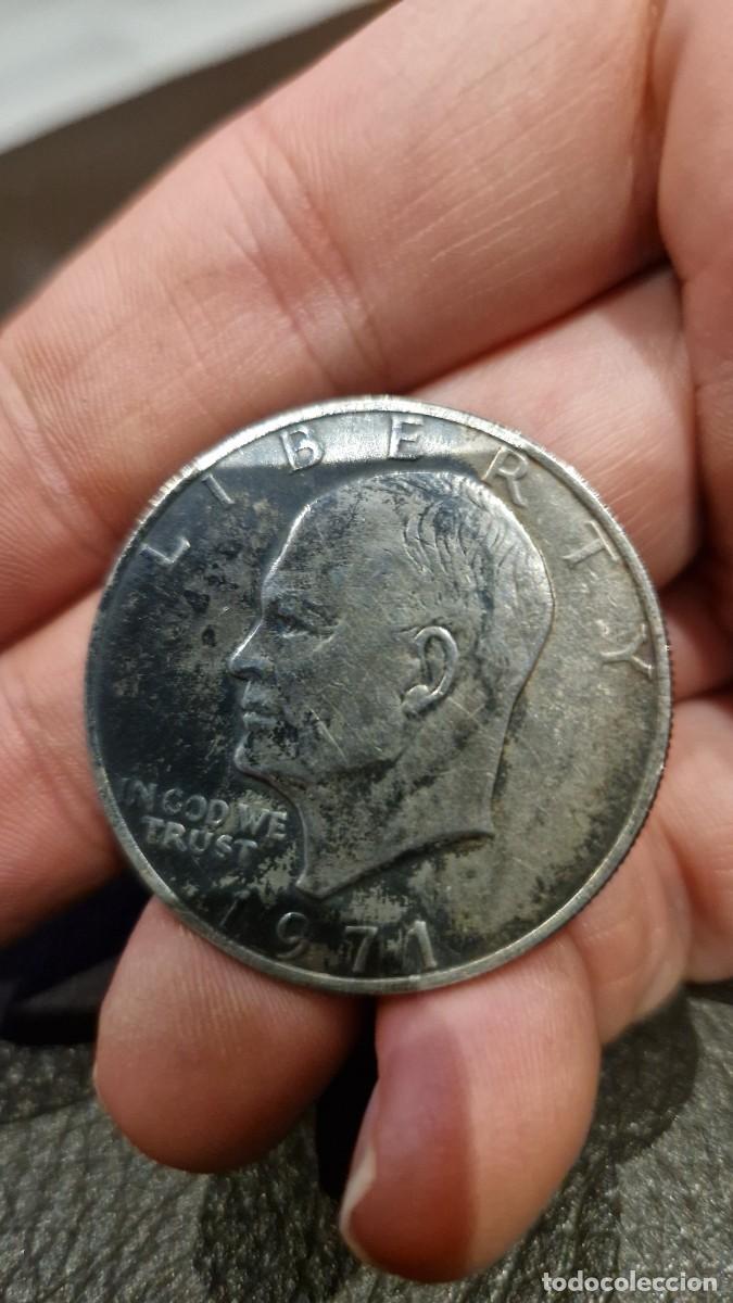 Monedas antiguas de Am&eacute;rica: Un d&oacute;lar Eisenhower 1971 - Foto 2