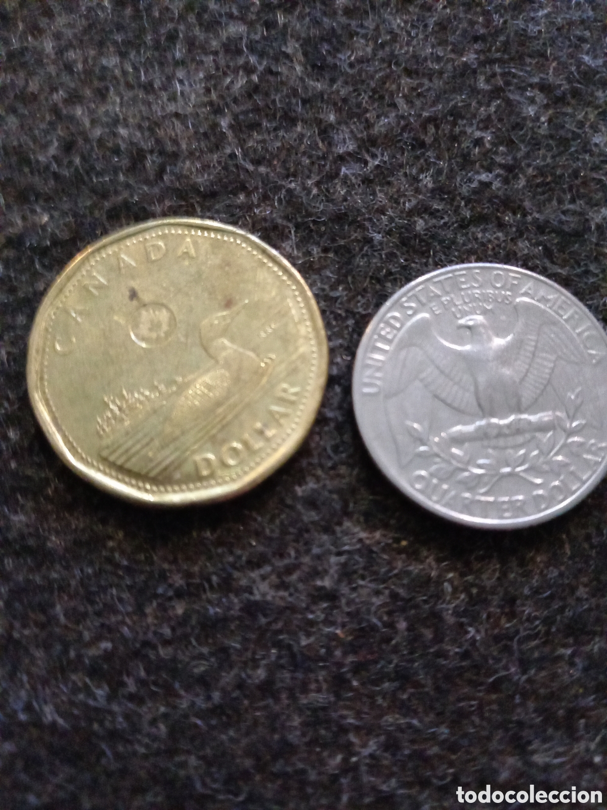 Monedas antiguas de Am&eacute;rica: Dos monedas 1 de Canad&aacute; y otra de EEUU - Foto 2