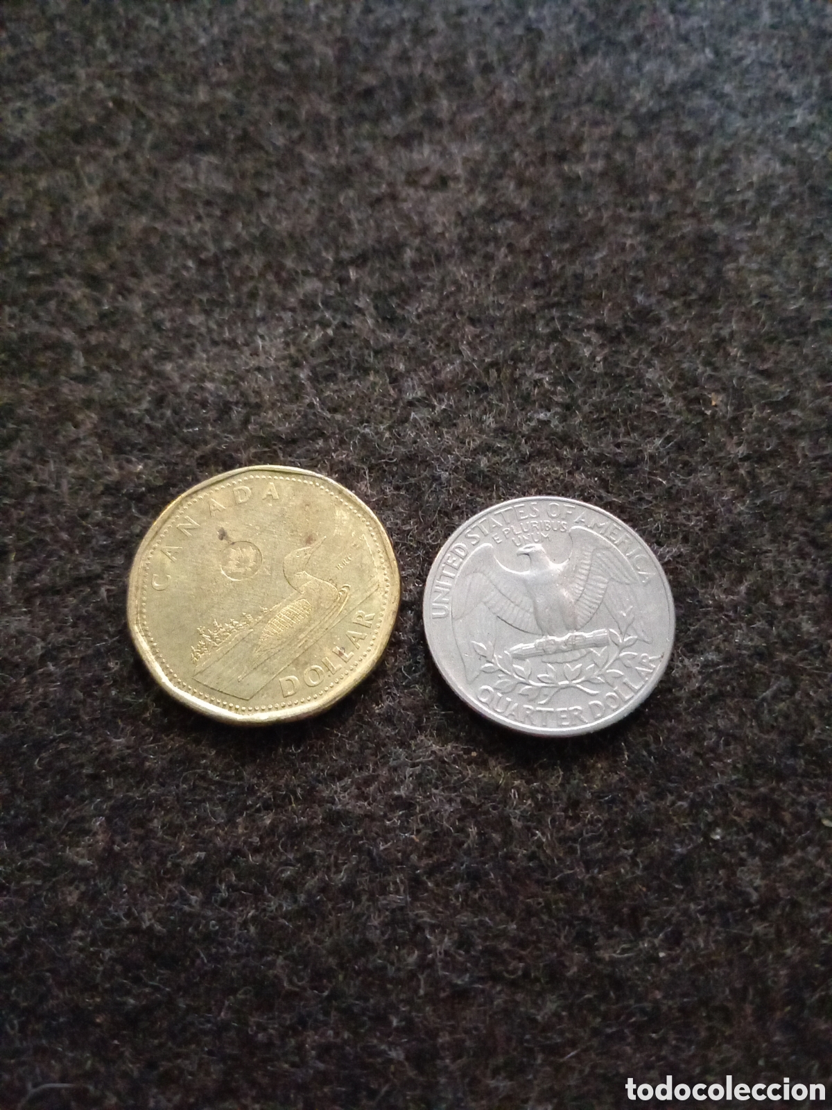 Monedas antiguas de Am&eacute;rica: Dos monedas 1 de Canad&aacute; y otra de EEUU - Foto 1