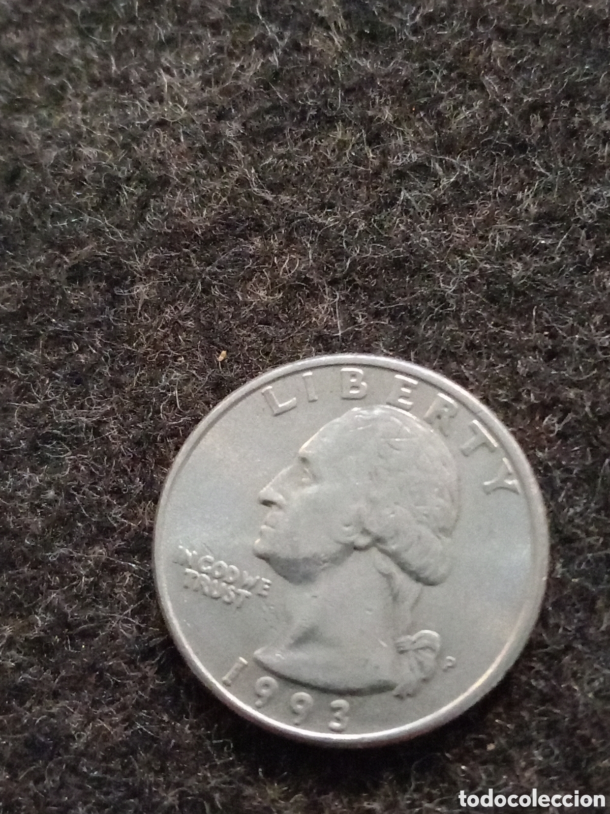 Monedas antiguas de Am&eacute;rica: Moneda de quarto de dolar de EEUU - Foto 2