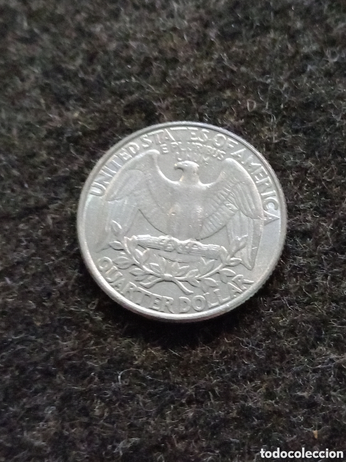 Monedas antiguas de Am&eacute;rica: Moneda de quarto de dolar de EEUU - Foto 3
