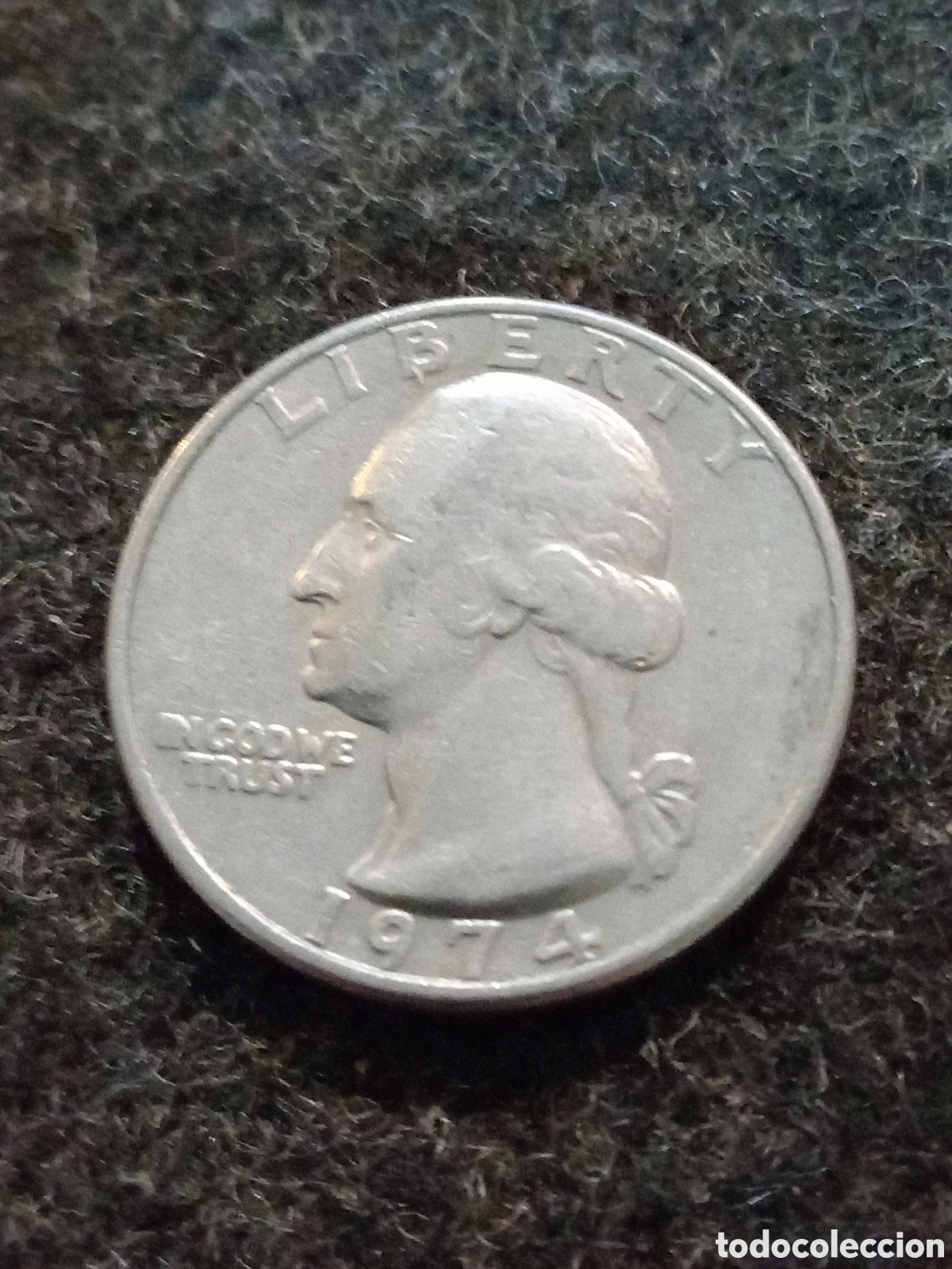 Monedas antiguas de Am&eacute;rica: Moneda de quarto de dolar americana - Foto 3