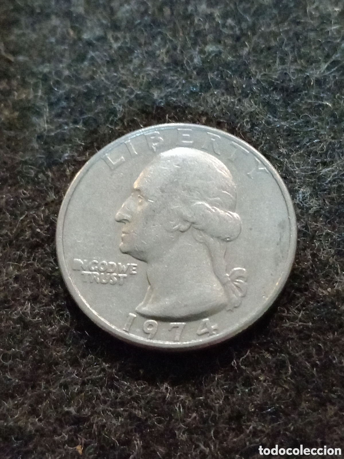 Monedas antiguas de Am&eacute;rica: Moneda de quarto de dolar americana - Foto 4