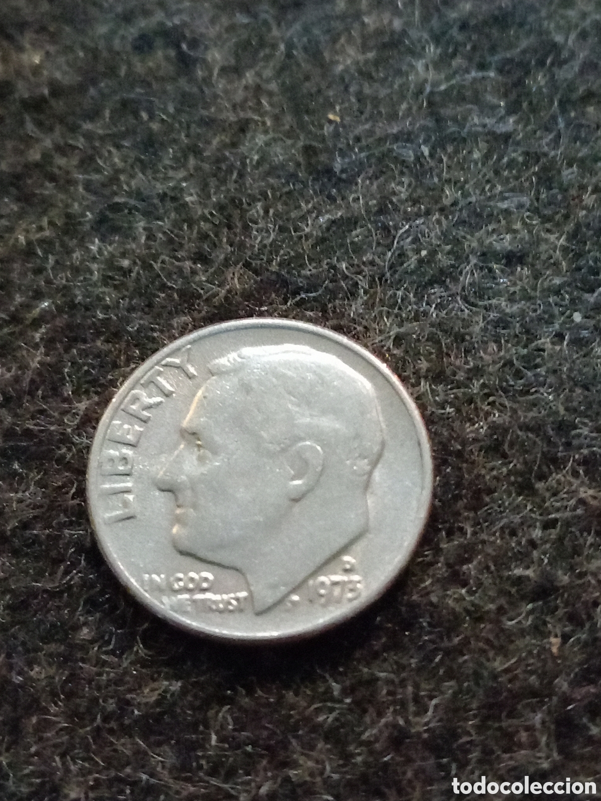Monedas antiguas de Am&eacute;rica: Moneda de 10 c&eacute;ntimos EEUU - Foto 2