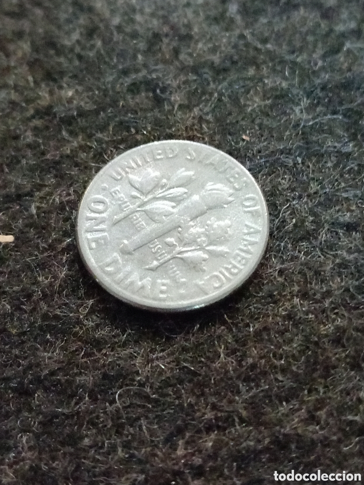 Monedas antiguas de Am&eacute;rica: Moneda de 10 c&eacute;ntimos EEUU - Foto 3