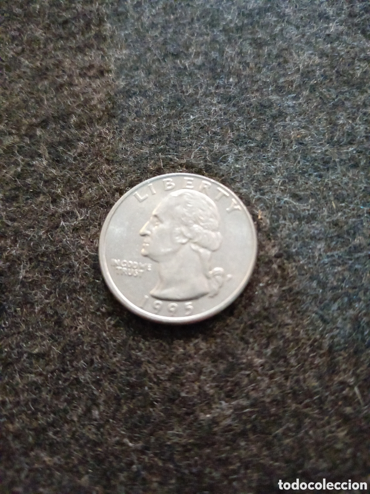 Monedas antiguas de Am&eacute;rica: Dos monedas de quarto de dolar EEUU - Foto 2