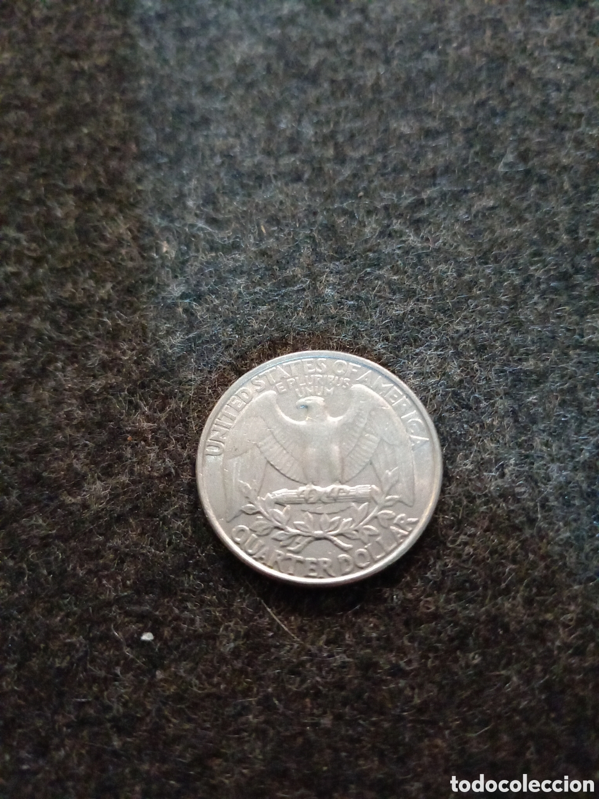 Monedas antiguas de Am&eacute;rica: Dos monedas de quarto de dolar EEUU - Foto 3